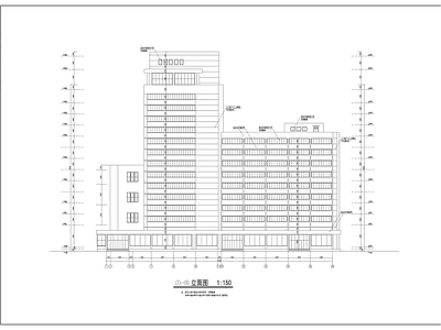 火车站外旅馆建筑 施工图