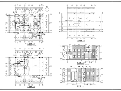 生活垃圾中转站建筑施工套图 施工图 工业建筑