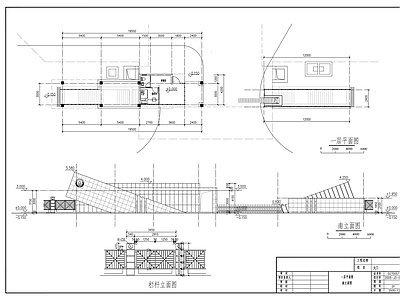 小区大门建筑方案图 施工图