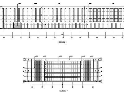 标准厂房建筑结 施工图 工业建筑