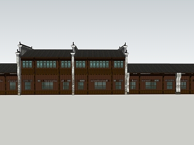 新中式徽派商业建筑