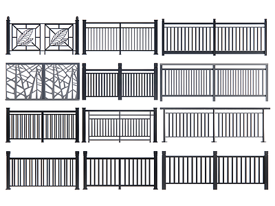 现代栏杆 护栏 铁护栏