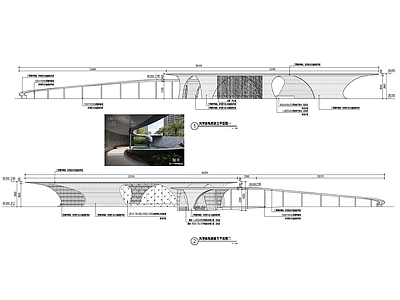 现代异型廊架详图 施工图