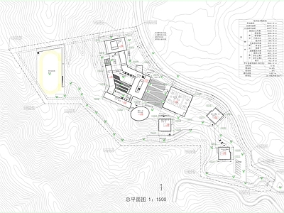 现代风格山地国际学校 施工图