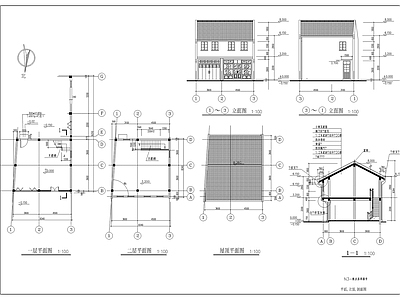 沿街西服店古建筑 施工图