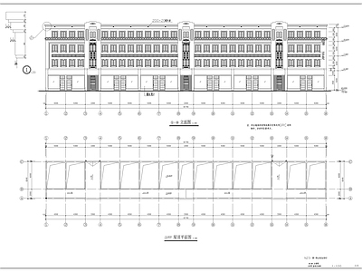 沿街古建筑比利亚皮货行建筑 施工图