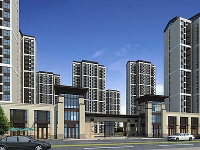现代住宅小区 小区入口