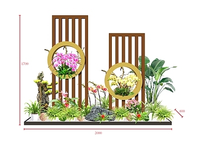 绿化组景花架景观 效果图 施工图 景观小品