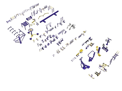 运动器材组合 小区健身器材