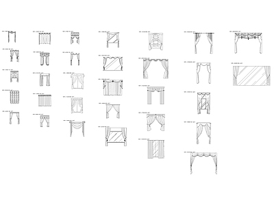 窗帘立面图库