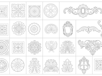 25个精品雕花图案