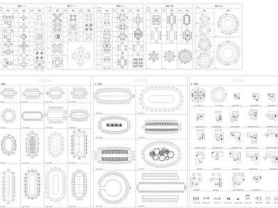 餐饮办公家具图库 办公家具图库