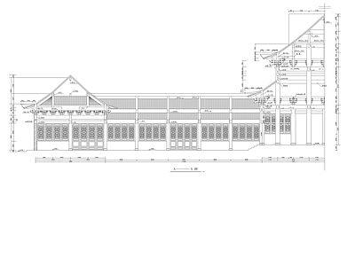 罗汉堂建筑 施工图