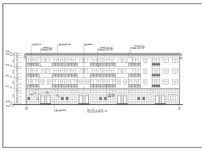 商业街商铺建筑 施工图