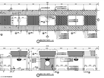 广场廊架详 施工图