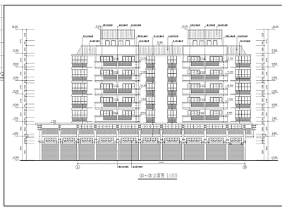 商住楼建筑 施工图