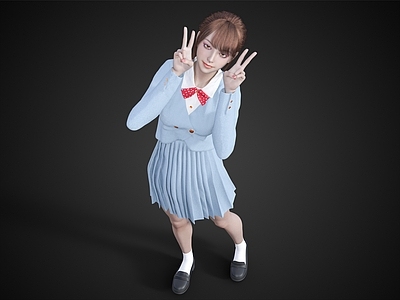 校服女生 可爱女孩 短裙女孩