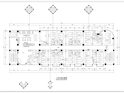 1060㎡足浴会所室内 施工图