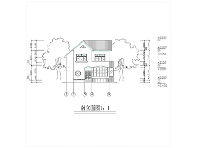 家庭小别墅建筑 施工图