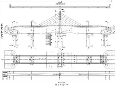 高速人行桥详图 施工图 交通道路