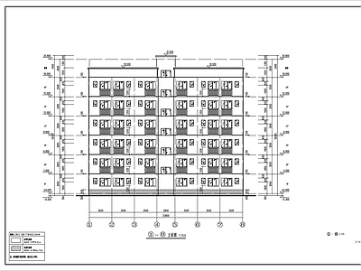 职工公寓楼建筑 施工图