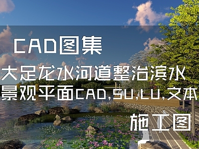 大足龙水河道整治滨水公园景观平面图