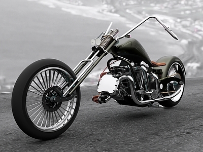 摩托车Custom Chopper