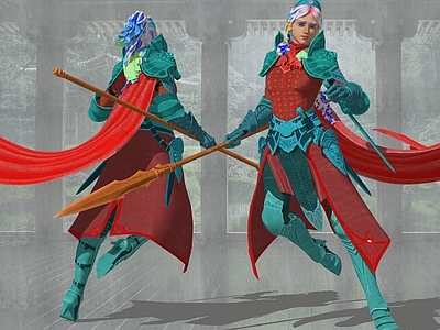 女性游戏人物武将玩偶手办玩具