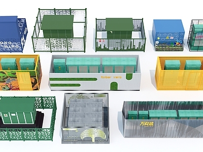 现代电箱围栏 电箱护栏 电箱装饰 配电箱 电箱立面