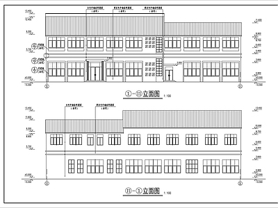 乡镇办公楼建筑 施工图