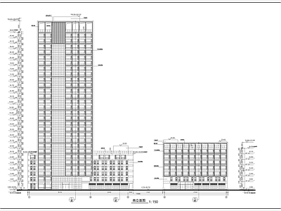 高层办公楼建筑 施工图