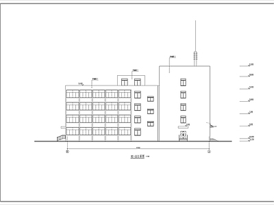 L形宿办综合楼建施 施工图