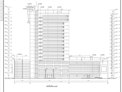 17层L型办公楼建筑 施工图