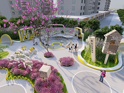 现代植物科普园 植物乐园 植物科普导视牌 植物科普小品