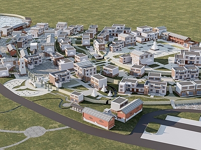 中式乡村民房住宅