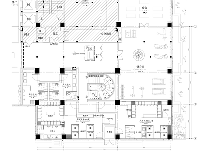 400㎡康体健身房 施工图