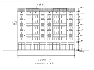 界南河拆迁安置住宅楼结构建筑 施工图