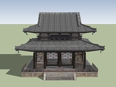 中式寺庙建筑