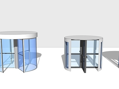 现代入口旋转门