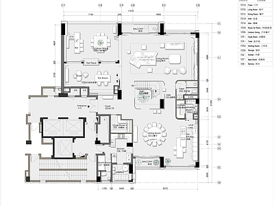400㎡复式户型平面布置图  平层
