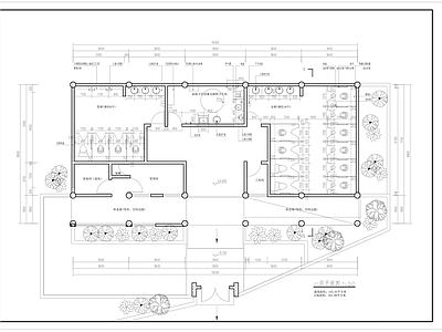 中式风格公共厕所建筑 施工图