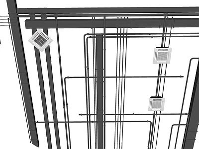 工业管道零件 空调出风口 吸顶空调 风机盘管 机电设备