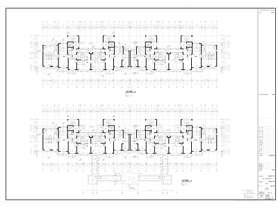 3幢简欧高层住宅楼建筑 施工图