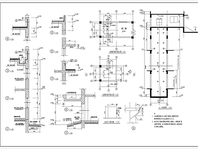 3层框架结构厂房建筑 施工图 工业建筑