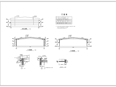 轻钢结构屋面仓库建筑 施工图 工业建筑
