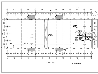 单层钢结构厂房建筑 施工图 工业建筑