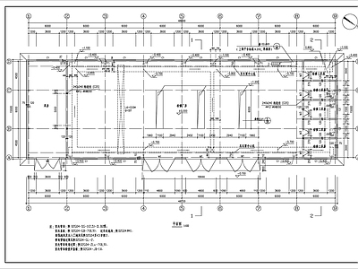 养路队检修厂房建筑 施工图 工业建筑