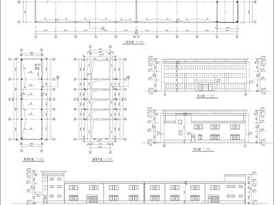 丙类厂房建筑 施工图 工业建筑