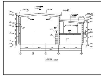 制氧厂房建筑 施工图 工业建筑