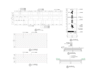 铺装详图景观 施工图 居住区景观
